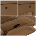 Ver imagem 7 de Poltrona do Papai Reclinável Sala de Cinema Barcelona Glider Manual Giratória Massagem Usb Pu