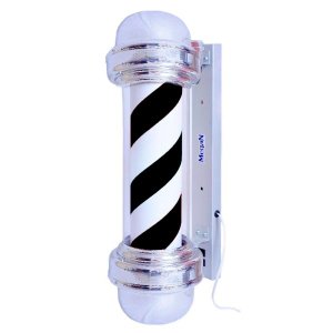 Barber Pole Preto e Branco sem Globo 65cm 127v Megan