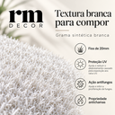 Ver imagem 4 de Grama Sintética Branca 20mm 10m² 1x10m com Proteção UV e Antifungos Rm Decor