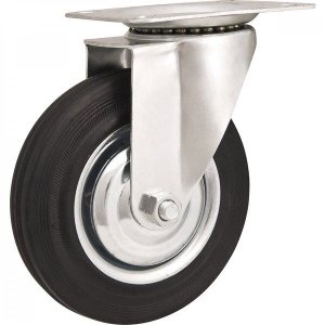 Rodízio giratório leve 5" preto Vonder