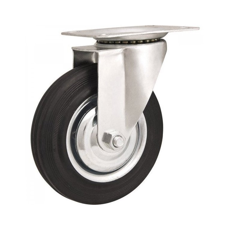 Rodízio giratório leve 5" preto Vonder