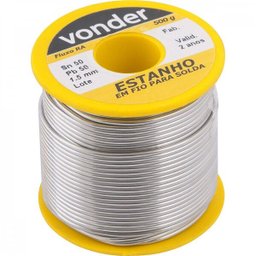 Estanho em Fio 15 Mm 50 X 50 com 500 G Vonder - 1