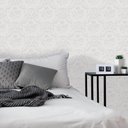 Ver imagem 6 de Papel de Parede Adesivo Lavavel Textura Arabesco Pérola 500x60cm