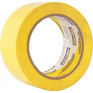 Fita adesiva para demarcação 48 mm x 30 m amarela Vonder