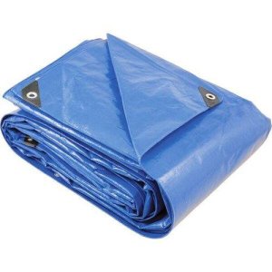 Lona reforçada de polietileno azul 12 m x 5 m Vonder PLUS