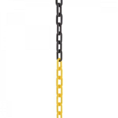 Corrente plástica 10 mm amarela e preta Vonder