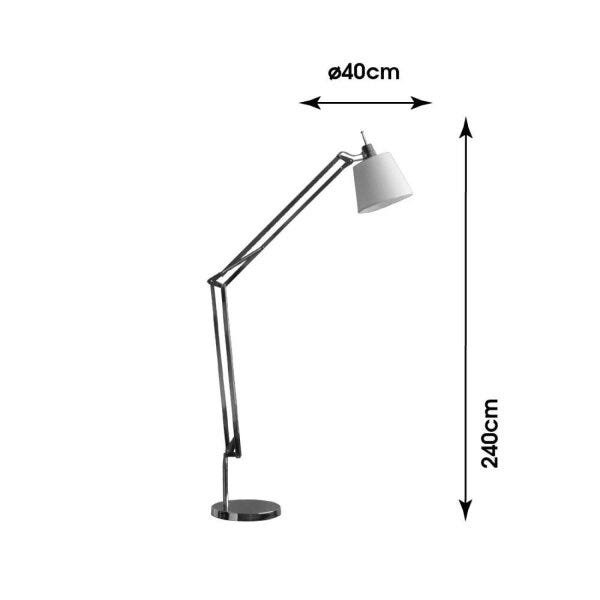 Luminária de Chão de Metal Scope 240cmx40cm Bella Iluminação - 3