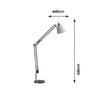 Luminária de Chão de Metal Scope 240cmx40cm Bella Iluminação - 3