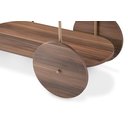 Ver imagem 2 de Carrinho Bar Oval C Rodinha Estilo Industrial Ferro Dourado