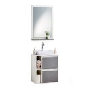 Ver imagem 6 de Gabinete e Espelheira 60cm Plena Premium Elite Branco/Chumbo