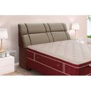 Ver imagem 6 de Cabeceira Cama Box Estofada Casal Casal Imperador Suede Cinza/Negro - Simbal