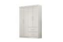 Ver imagem 1 de Roupeiro Cali 4 Portas 2 Gavetas CHF Branco