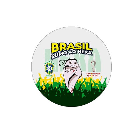 Kit Sousplat + Guardanapo Copa Mascote - 8 Peças - com Base