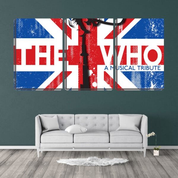Quadro Decorativo 30x66 the who banda bandeira - 2