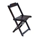 Ver imagem 4 de Conjunto De Mesa Dobrável 70X70 Em Madeira Maciça Com 4 Cadeiras - Tabaco - Marrom