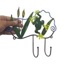 Ver imagem 3 de Gancho Ferro Enfeite Sapo Kit 4 Uni Porta Chaves Chapeu Bone Decoraçao Parede Pendura Casa Quarto