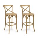 Ver imagem 1 de Kit 2 Banqueta Paris Oak Base Fixa - Datelli Design