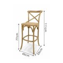 Ver imagem 5 de Kit 2 Banqueta Paris Oak Base Fixa - Datelli Design