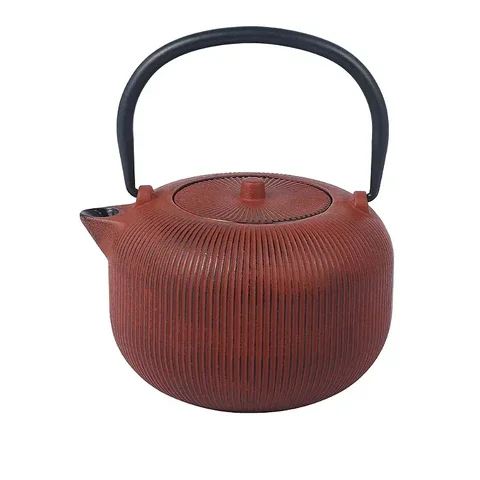 Chaleira de Ferro Canelado Vermelho 1 Litro