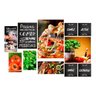 Kit 11 Placas Decorativas Quadros Pizzaria Restaurante Cozinha - 1