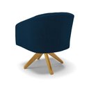 Ver imagem 6 de Poltrona Decorativa Giratória Ma30 Stella Bouclê Azul - D’Rossi