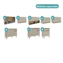 Ver imagem 4 de Armário de Cozinha Completa Atlanta Opal com Vidro Carraro Amêndoa