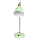 Ver imagem 2 de Luminária Mesa Metal Verde Claro Dourado Estilo Elegante