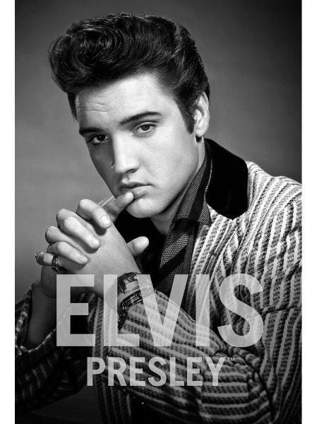 Placa Decorativa Poster 60x40 Rock Pop Elvis Presley