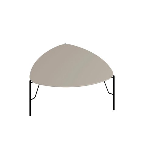 Mesa de Centro 36cm para Sala 100% Mdf com Pés em Metal Cor:grigio com Preto