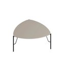 Ver imagem 1 de Mesa de Centro 36cm para Sala 100% Mdf com Pés em Metal Cor:grigio com Preto