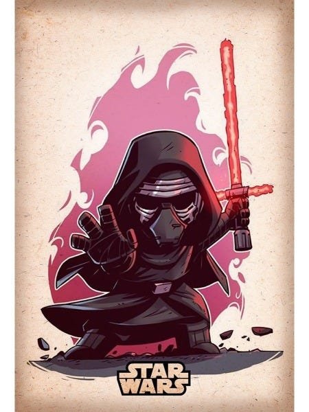 Placa Decorativa Poster 60x40 Filmes Series Star Wars 39 - 1