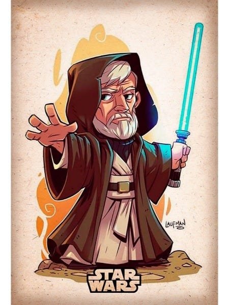 Placa Decorativa Poster 60x40 Filmes Series Star Wars 38 - 1