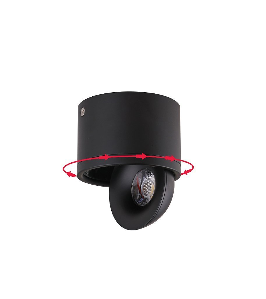 Spot LED Sobrepor Skel 24° 7W 3000K Preto Nordecor 6317 - 3