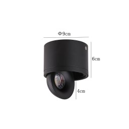 Spot LED Sobrepor Skel 24° 7W 3000K Preto Nordecor 6317 - 4