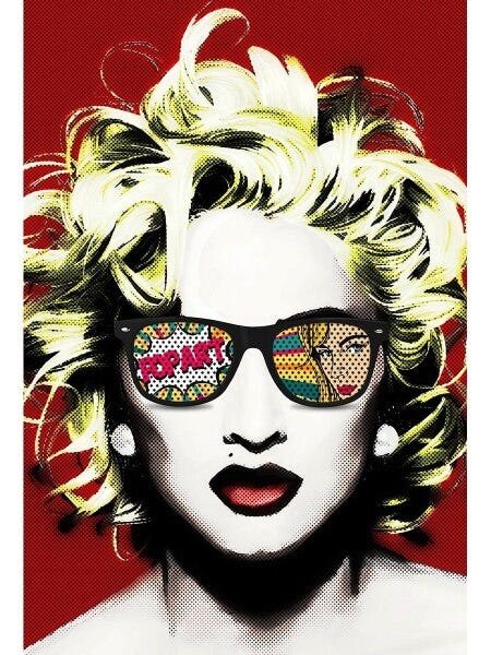 Placa Decorativa Poster 60x40 Rock Pop Cantora Madonna