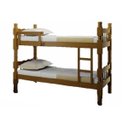 Ver imagem 1 de Beliche em Madeira Maciça na cor Imbuia com dupla furação para colchão de 78/188 e 88/188