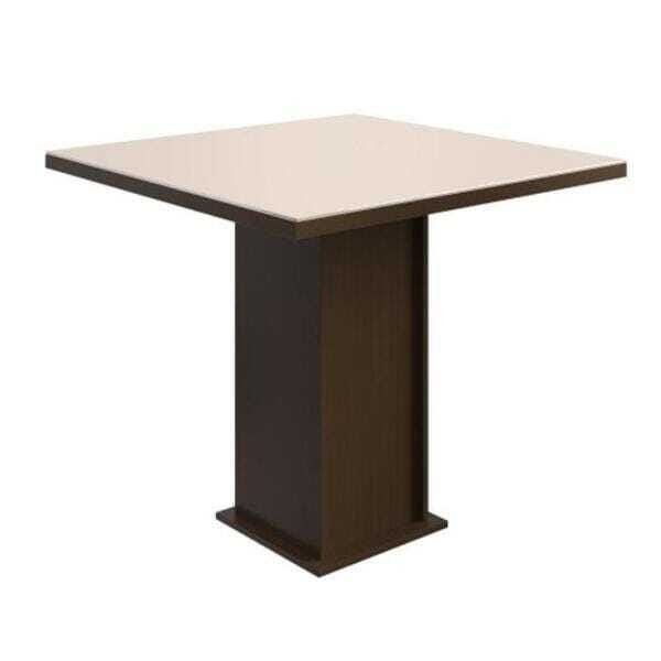 Mesa de Jantar Zamarchi, Tabaco / Off White 90 cm - 1