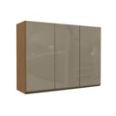 Ver imagem 1 de Módulo Cozinha Maxxi Armário G767 com 3 Portas com Vidro Reflecta 120cm Canela
