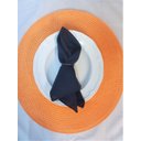 Ver imagem 1 de Kit 6 Guardanapos Rafia 38X38 Marinho