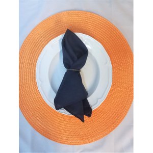 Kit 6 Guardanapos Rafia 38X38 Marinho