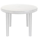 Ver imagem 7 de 3 Mesa Plástica Redonda Jardim Desmontável Branca Arqplast