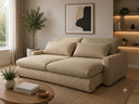 Ver imagem 1 de Sofa Curve 2.50 Nobly Linho Capuccino