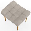 Ver mais imagens de Kit 02 Puffs Decorativo Para Sala De Estar Requinte L02 Linho Bege - Lyam Decor