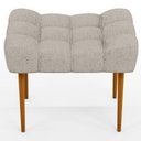 Ver imagem 6 de Kit 02 Puffs Decorativo Para Sala De Estar Requinte L02 Linho Bege - Lyam Decor