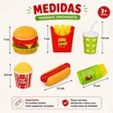 Ver imagem 4 de Kit Lanchinho Infantil Fast Food Brinquedo Faz de Conta Hamburguer Batata Pipoca Suco Tortinha