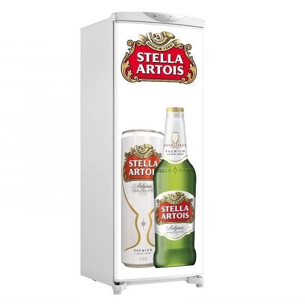 Adesivo-Geladeira Porta Cerveja Stella Artois Lata- 150x60cm - 1