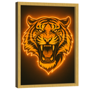 Ver imagem 4 de Quadro Decorativo Tigre Neon Amarelo