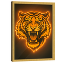 Ver imagem 1 de Quadro Decorativo Tigre Neon Amarelo