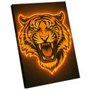 Ver imagem 6 de Quadro Decorativo Tigre Neon Amarelo