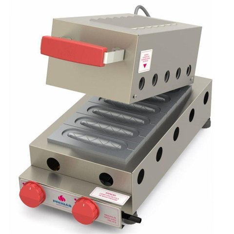 Prensa Gás de Crepes Suíço 06 Cavidades Prk-60g Style - Progás